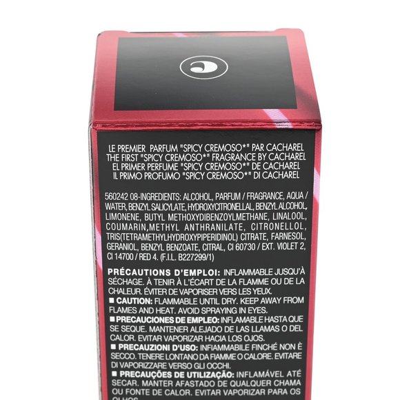 NIP Cacharel Yes I AM Red Eau De Parfum Spray 1.7oz - Picture 2 of 3